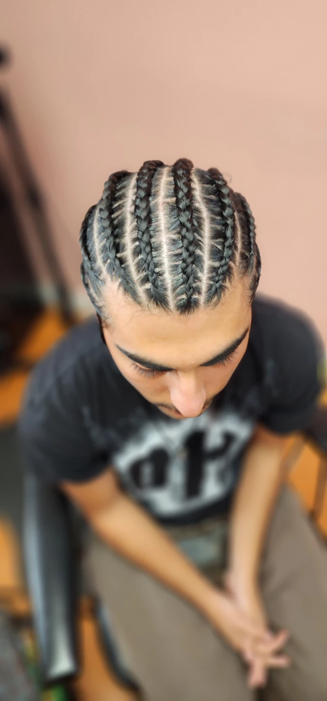 Men's Cornrows Hair Styling Service - photo 4