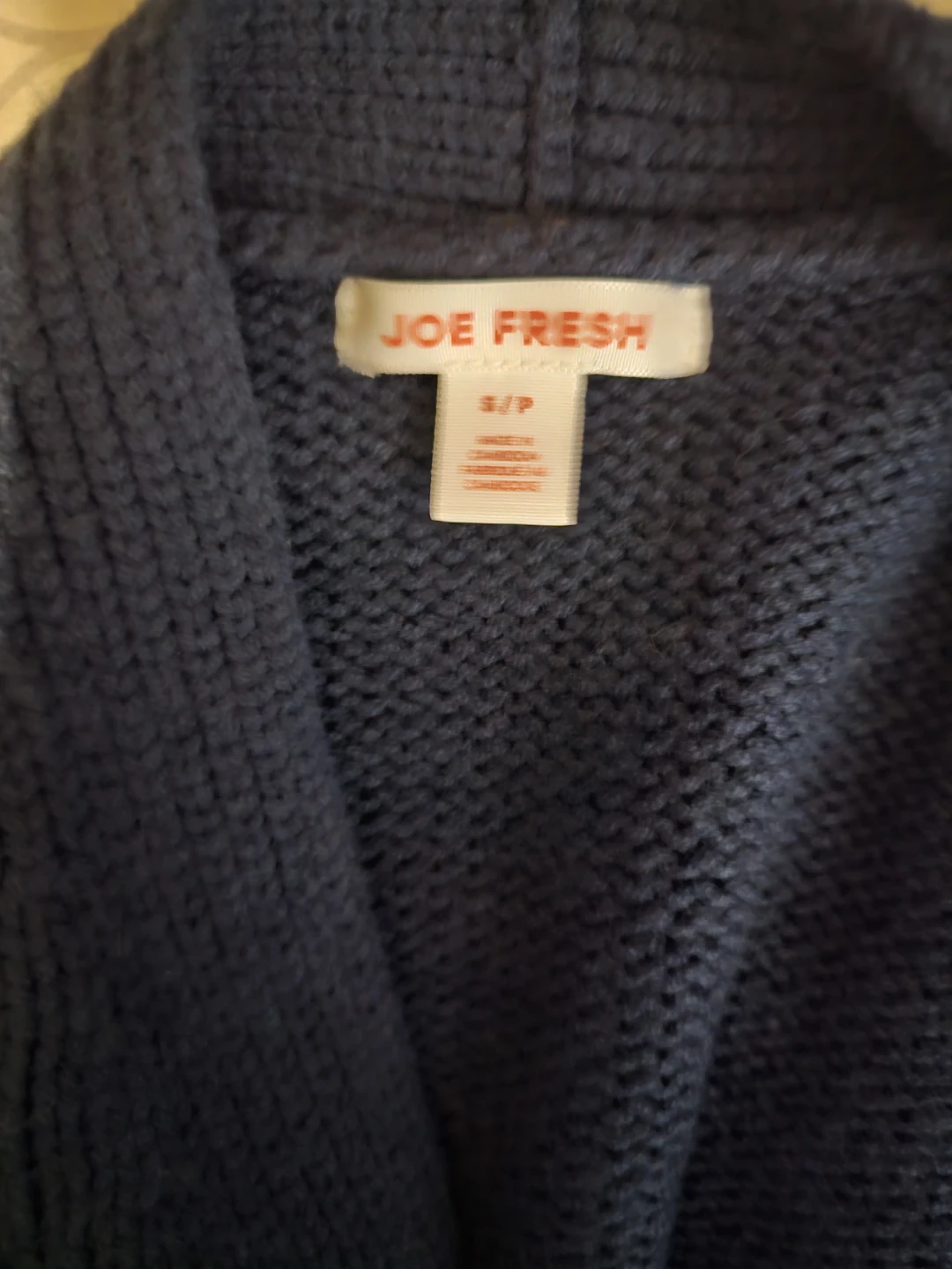 Joe Fresh Navy Blue Cable Knit Cardigan - S/P - photo 2