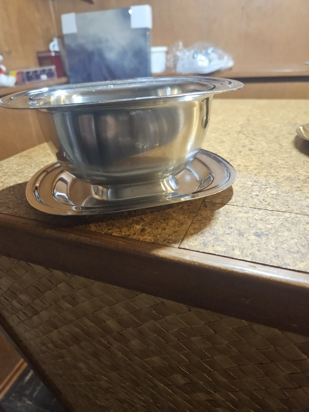 Stainless Steel Gravy Boat with Saucer - photo 3