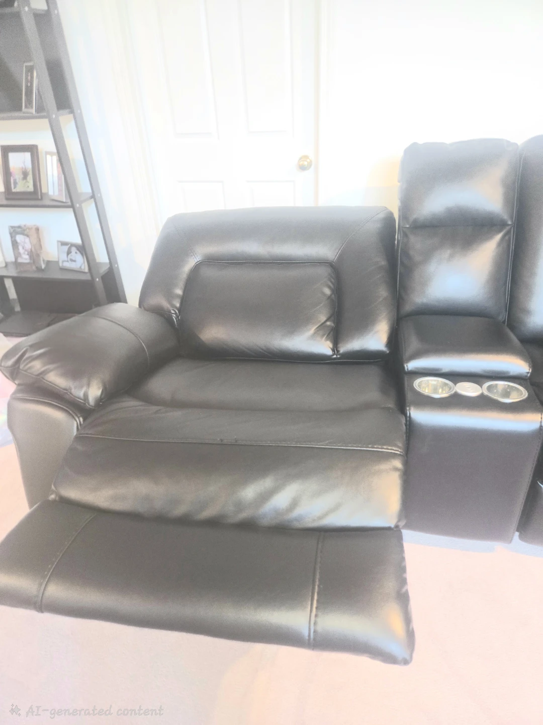 Power Reclining Sectional w/ USB + Storage – Like New