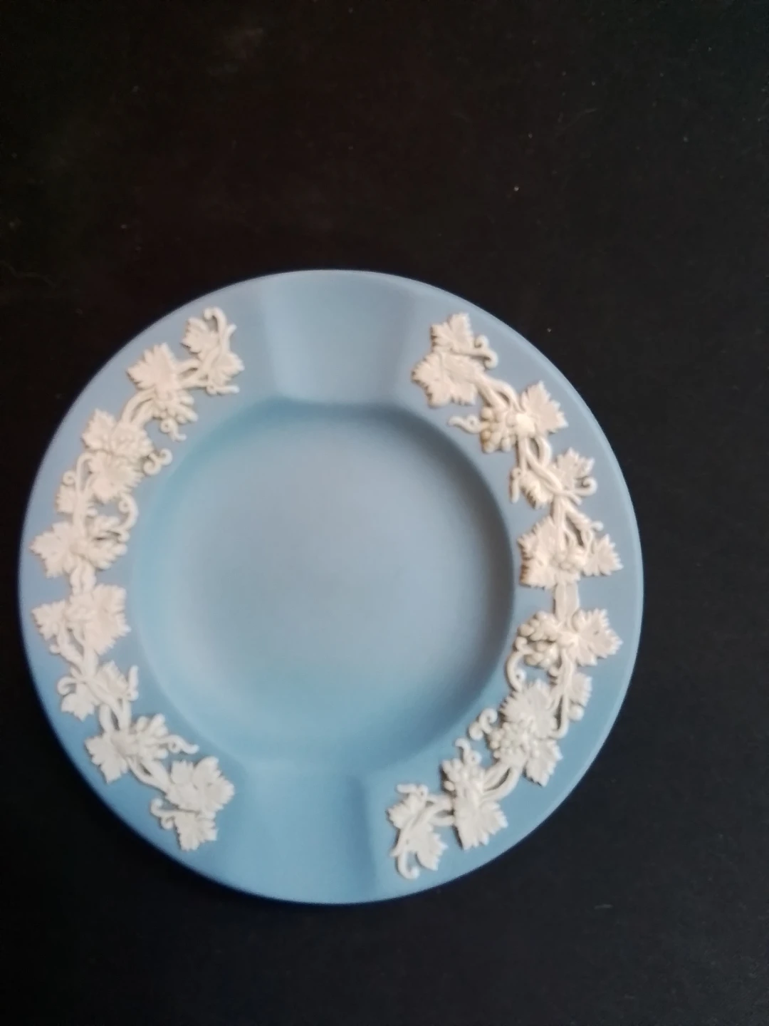 Vintage Wedgwood Blue Jasperware Ashtray 4", England
