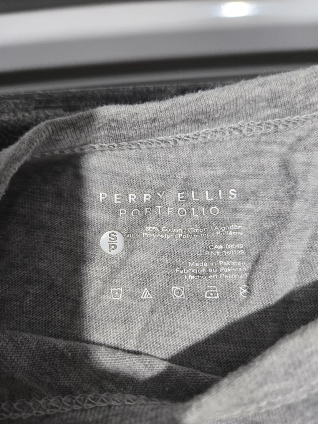 Perry Ellis Portfolio T-Shirt - Gray - Size S - photo 2