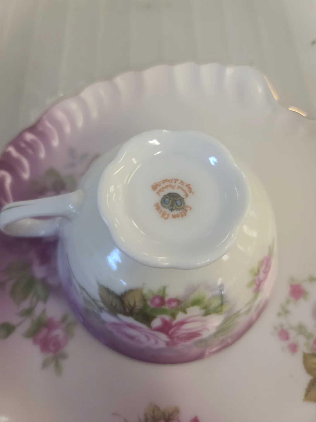 - Hand Painted Roses lefton Heavenly china - photo 2