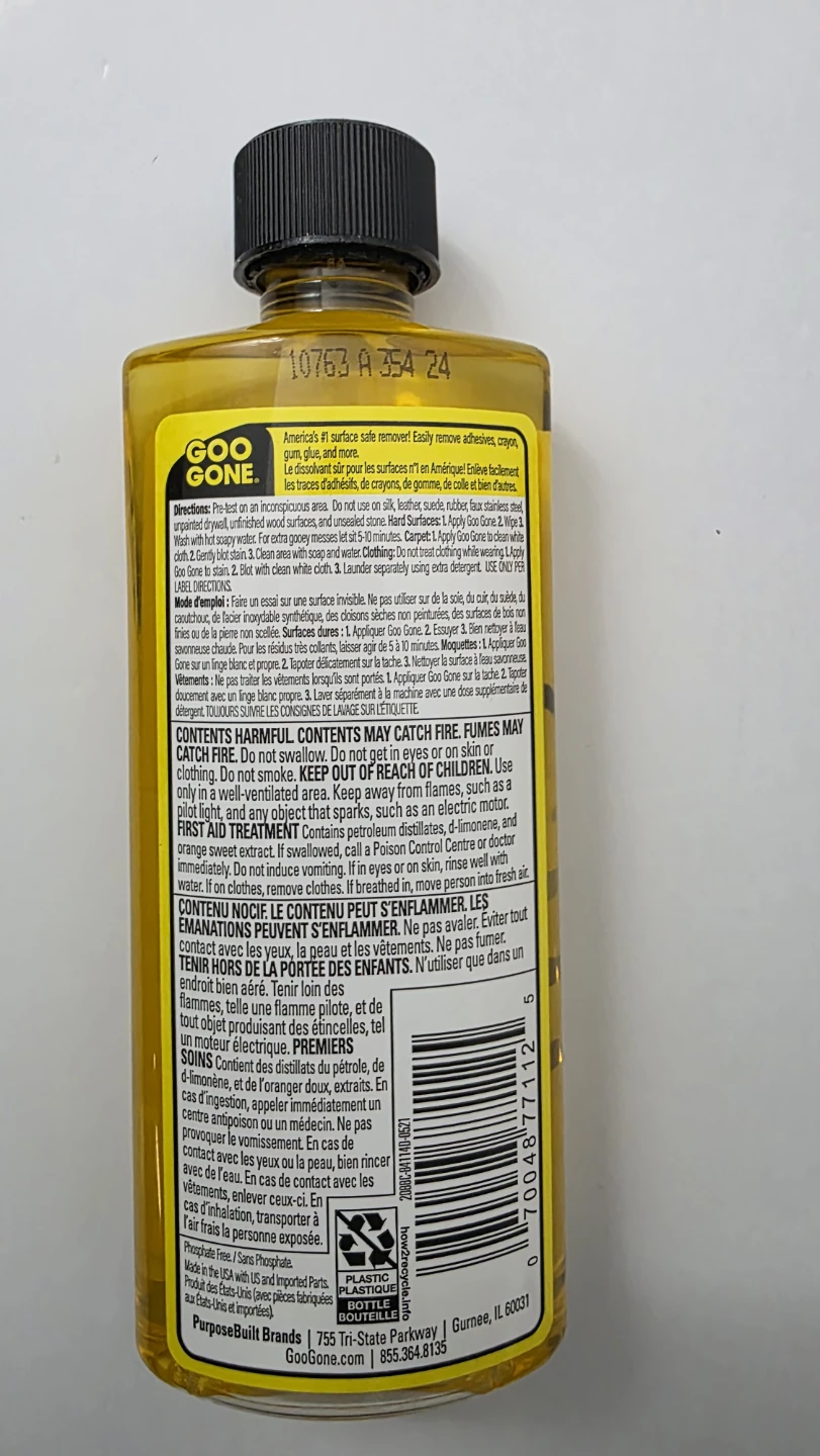 Goo Gone Goo & Adhesive Remover - 8 fl oz - photo 2