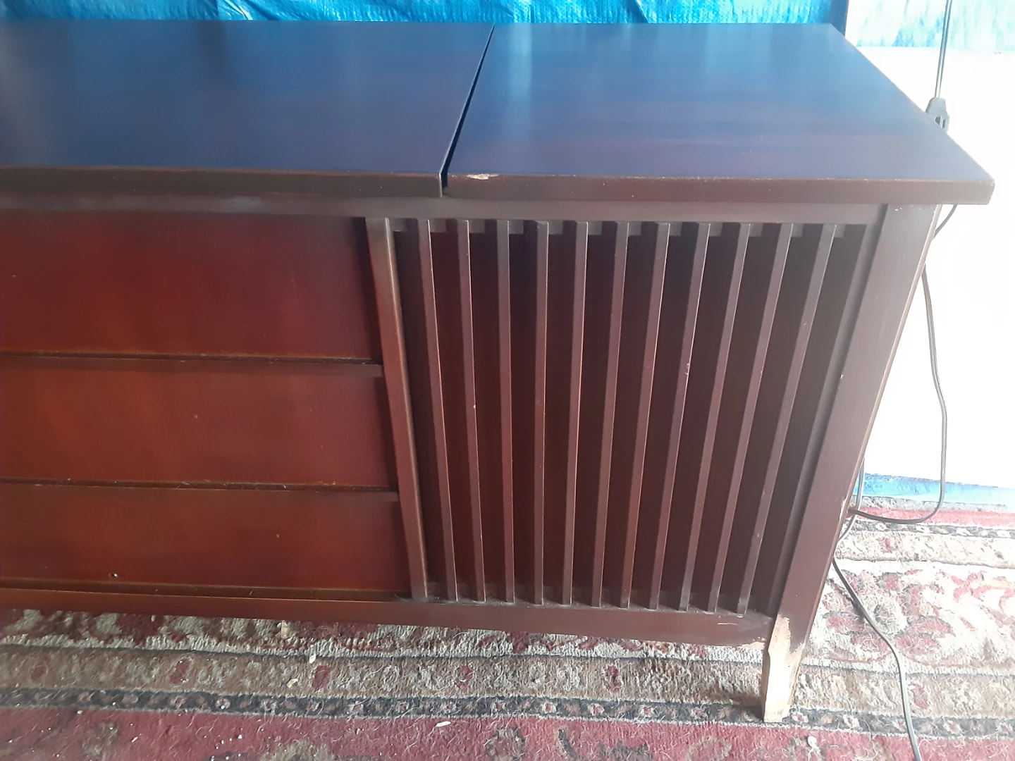 Wooden Refinished console Stereo 🥕 - photo 4