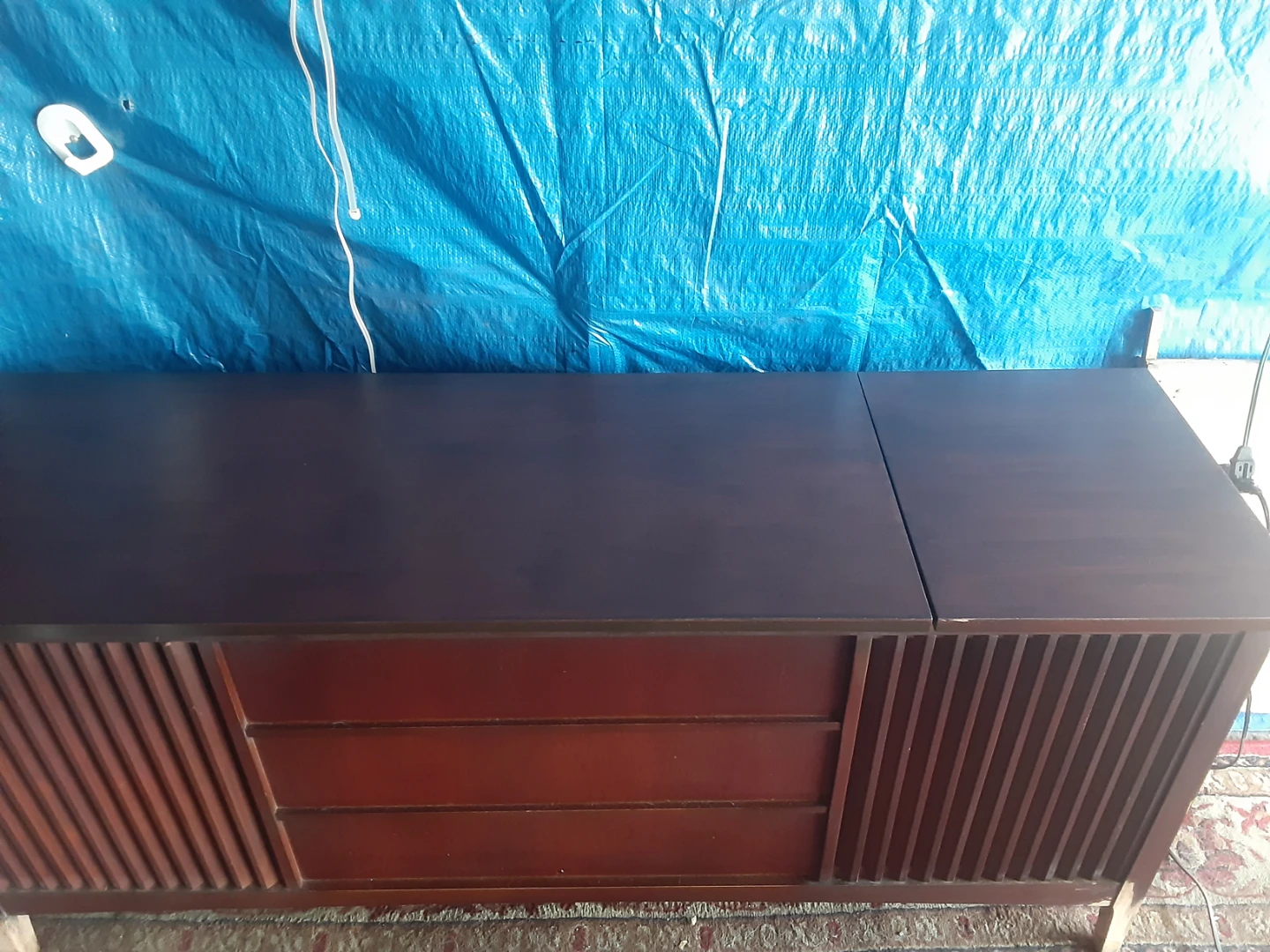 Wooden Refinished console Stereo 🥕 - photo 5