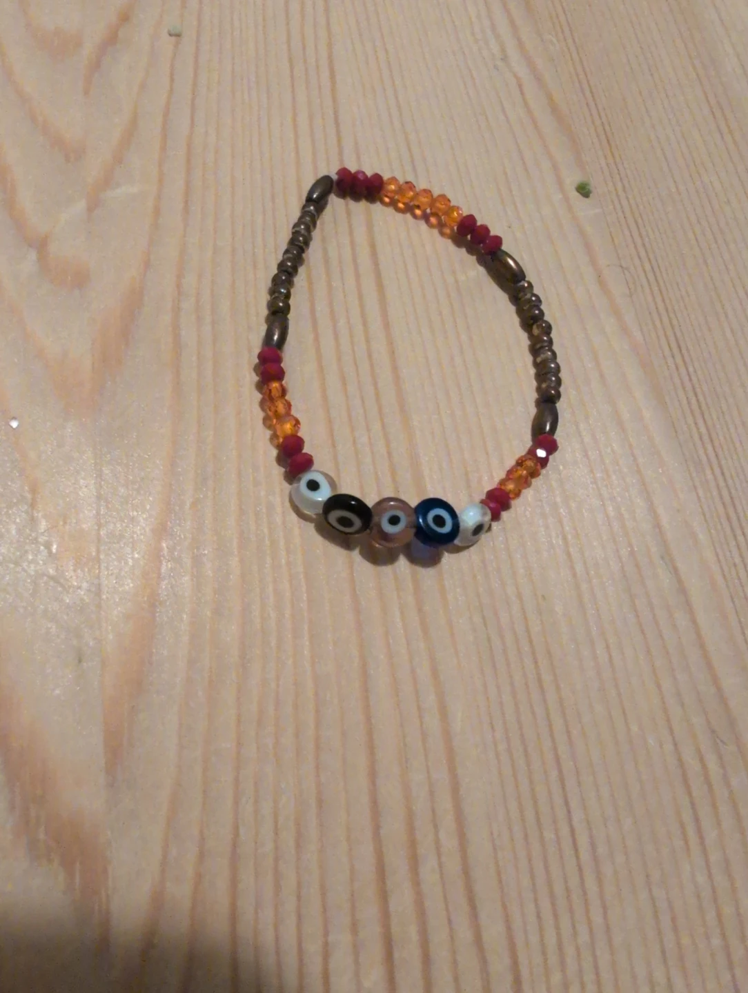 Evil Eye Beaded Bracelet - kids size small