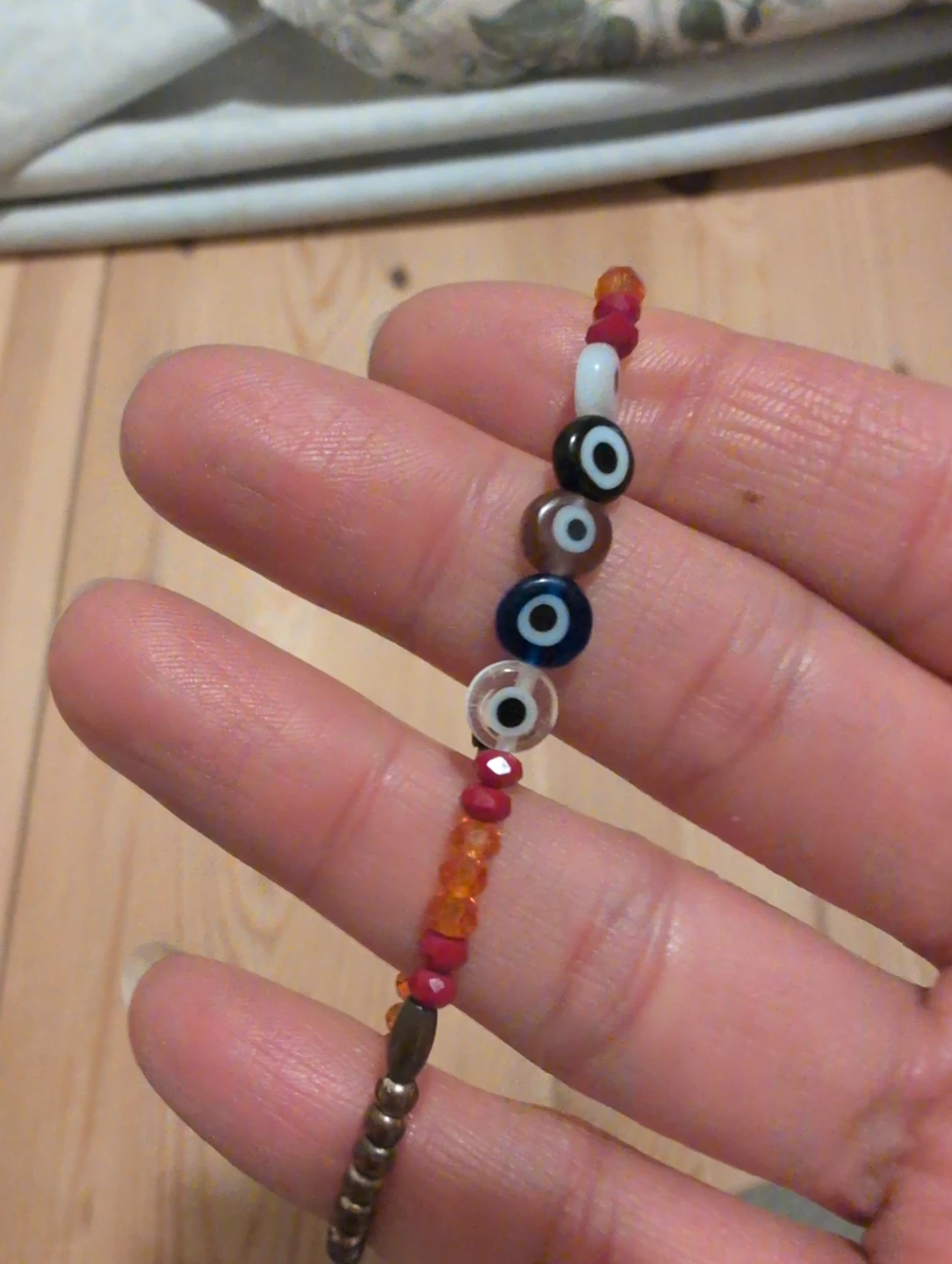 Evil Eye Beaded Bracelet - kids size small - photo 2