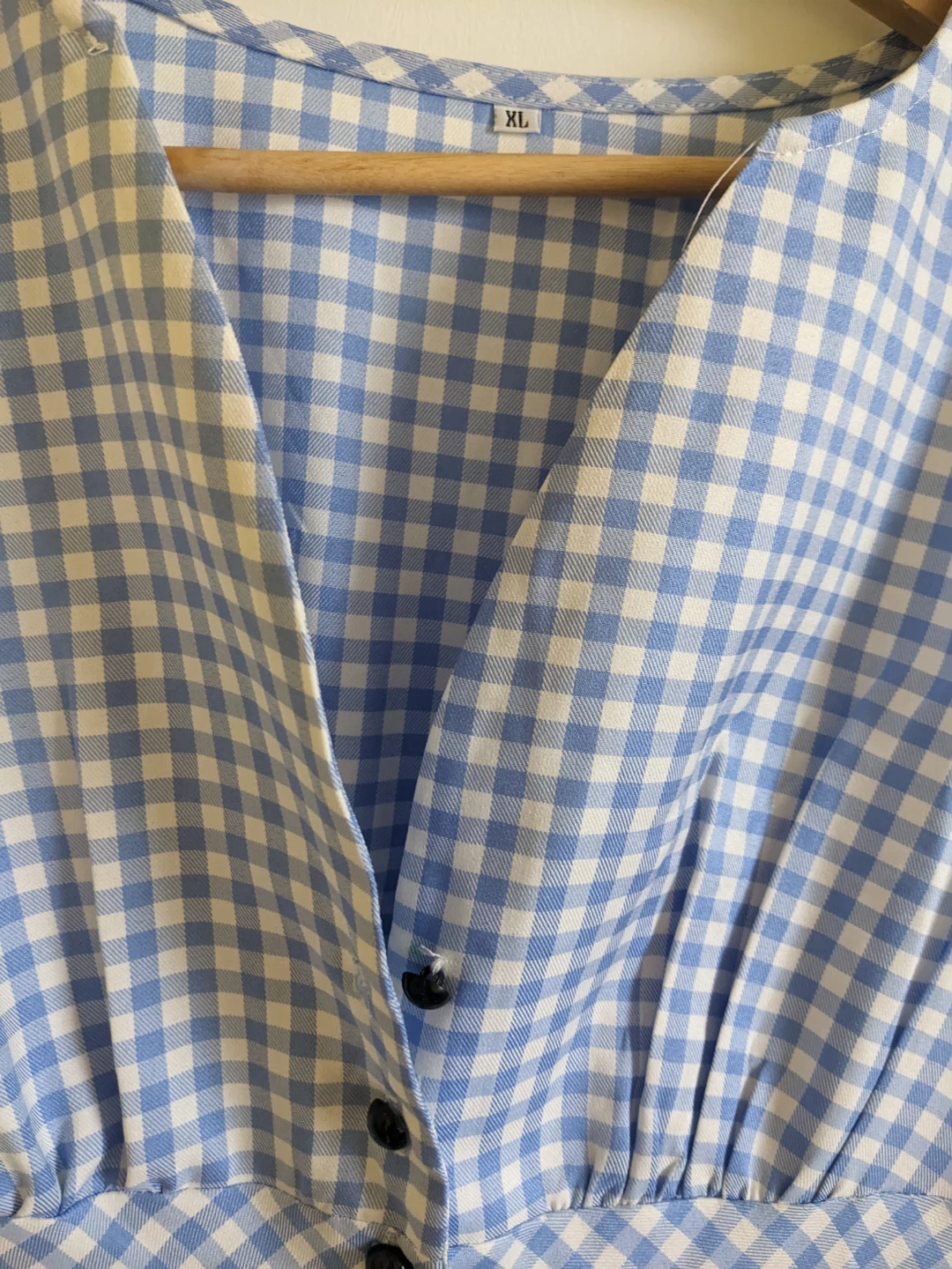 Blue Gingham Dress XL but fits medium - photo 3