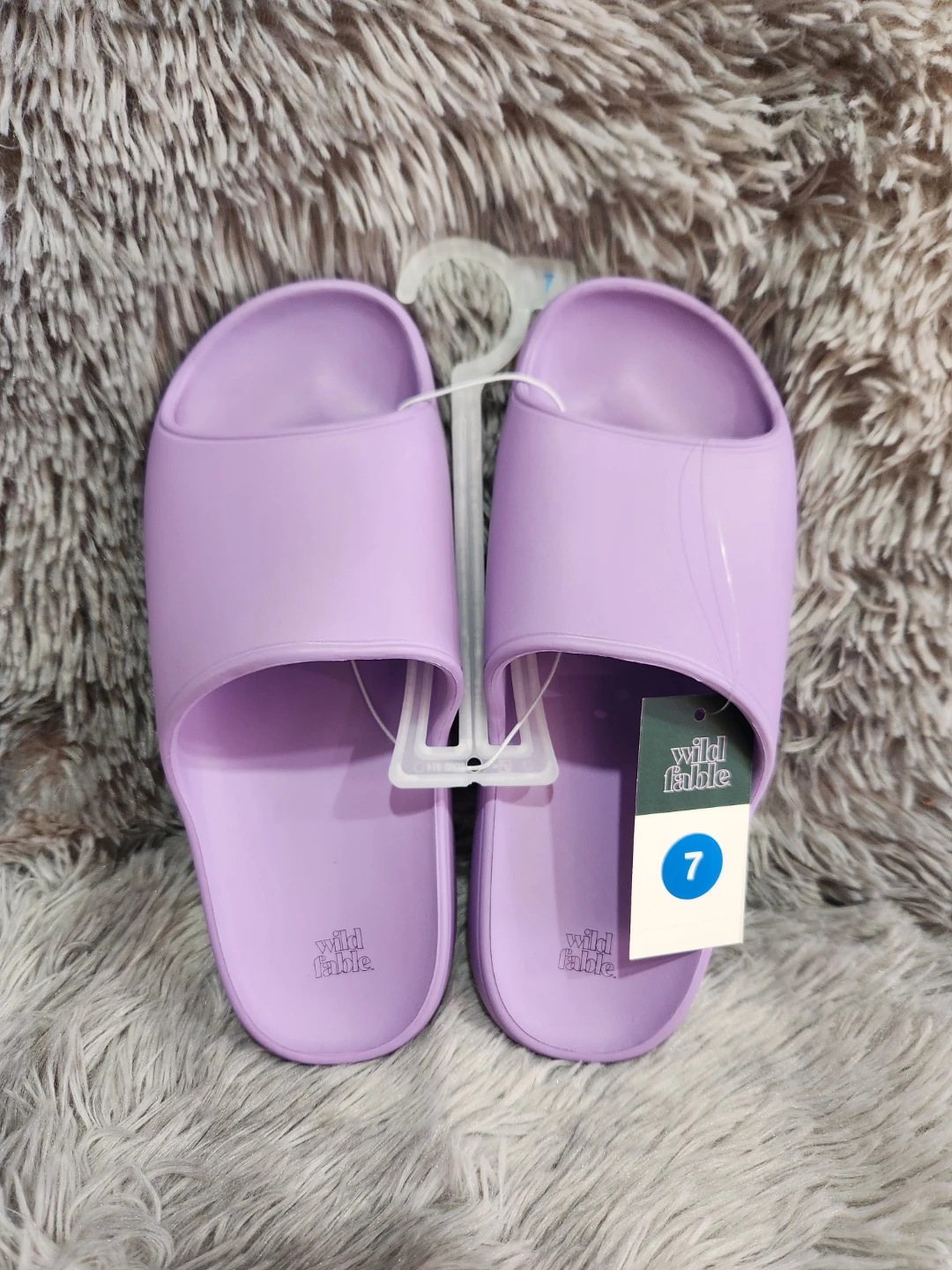 Wild Fable Women's Slide Sandals - Lavender, Size 7