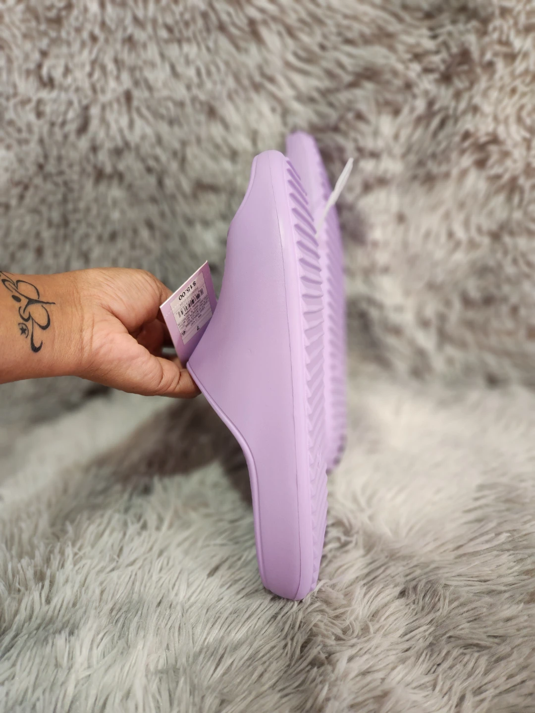 Wild Fable Women's Slide Sandals - Lavender, Size 7 - photo 3