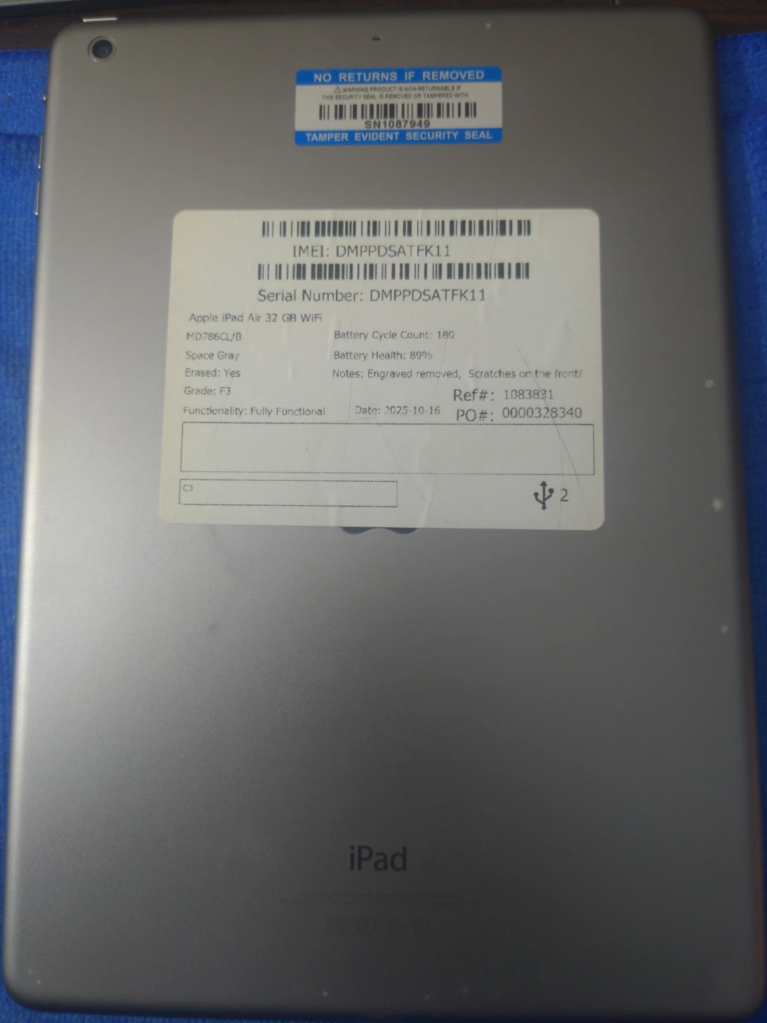 Apple iPad Air 32 GB WiFi - Space Gray