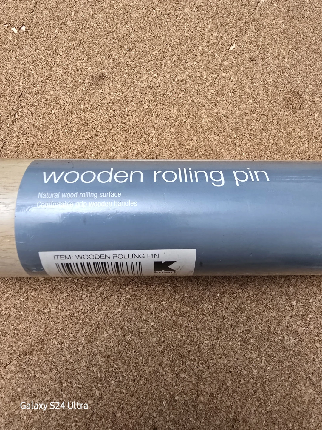 10" Wooden Rolling Pin Rolling Surface w/ 4" Handles Home Baking - photo 3