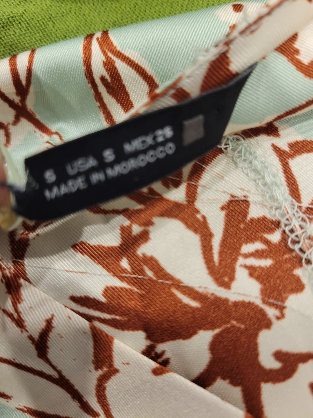Mint floral wrap blouse - photo 2