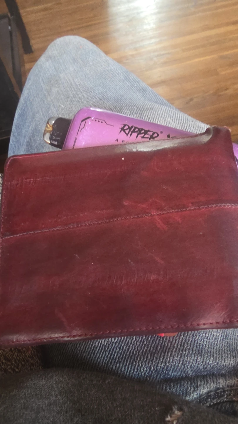 Dark Red Leather Wallet