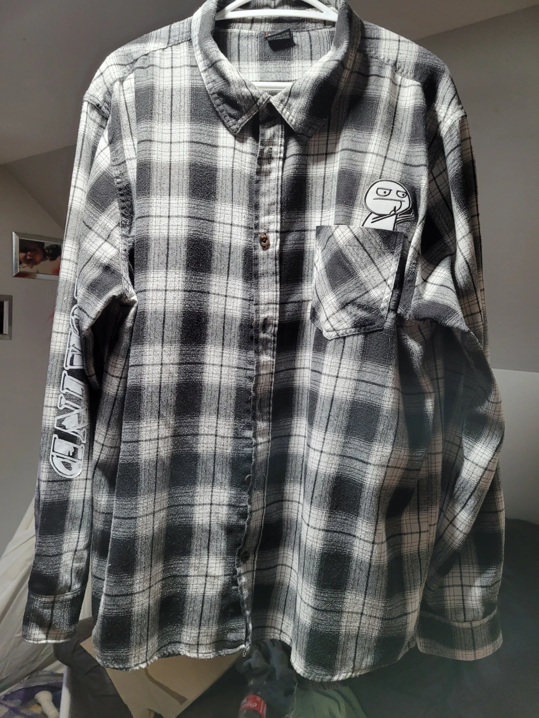 Flannel Shirt with ToxicKind Graphic Prints