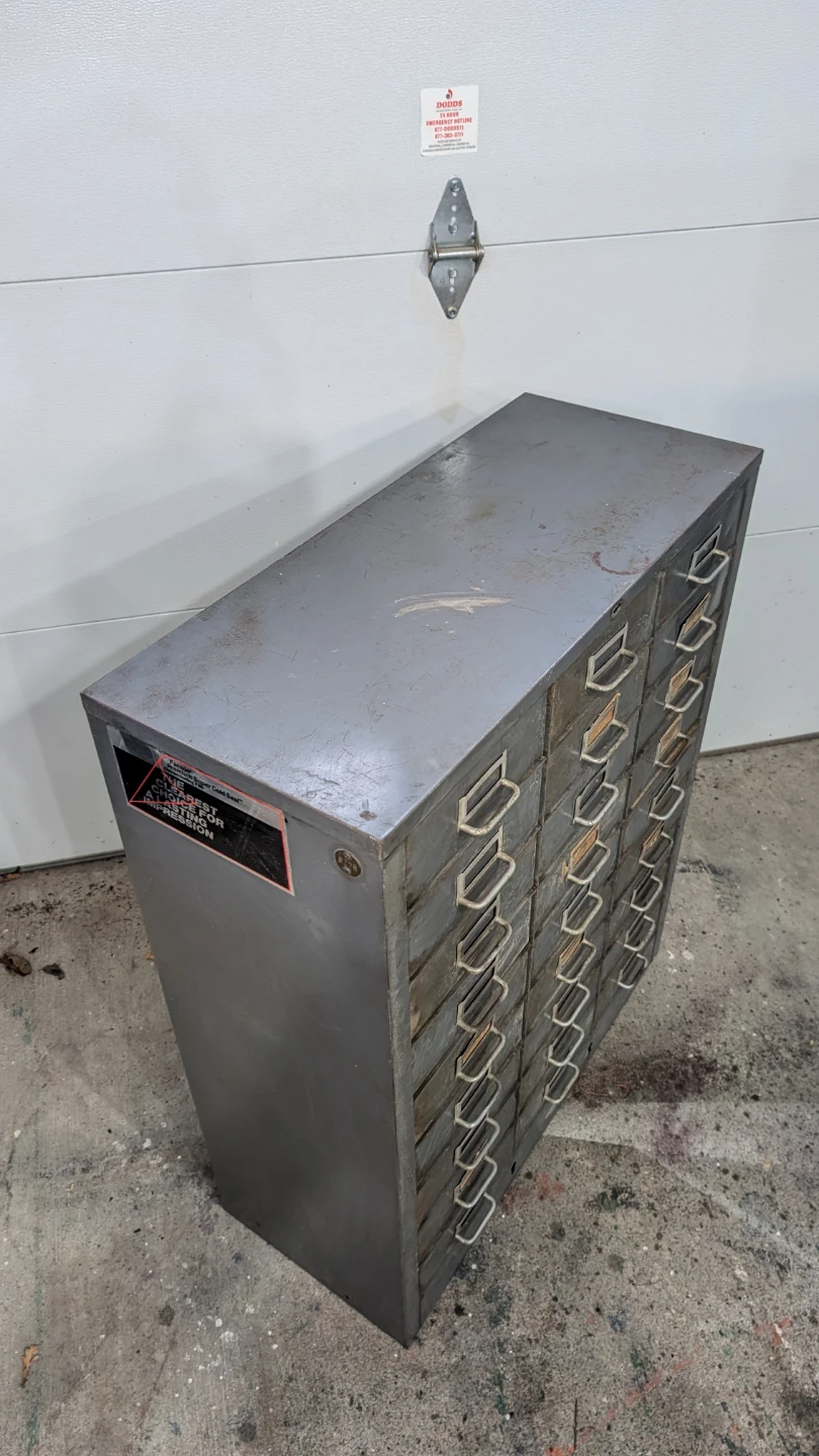 Vintage Metal Filing Cabinet 27 Drawer - photo 3