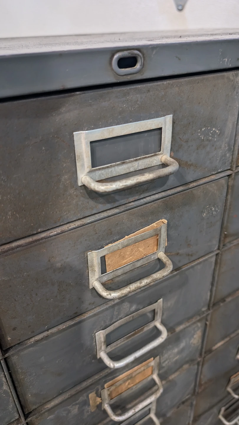 Vintage Metal Filing Cabinet 27 Drawer - photo 4