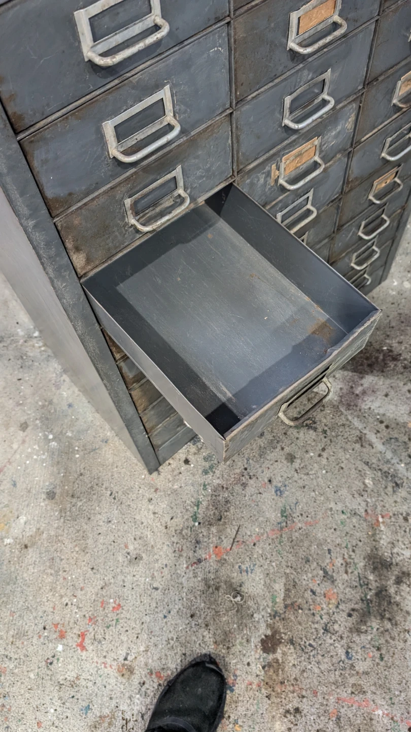 Vintage Metal Filing Cabinet 27 Drawer - photo 5
