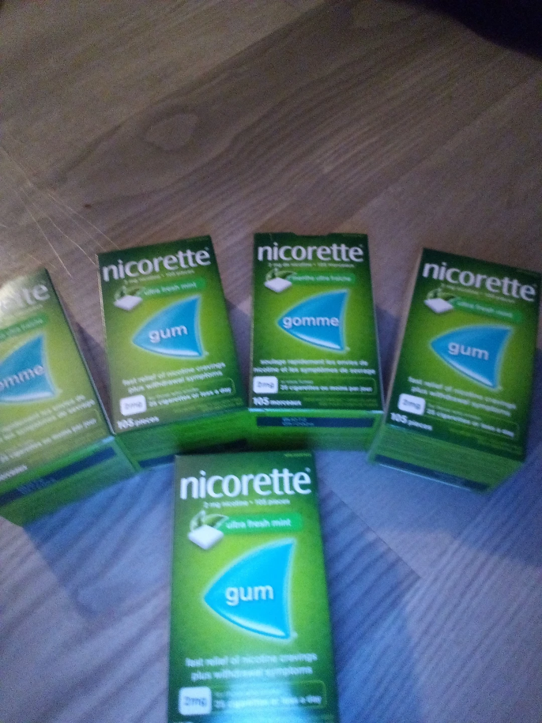 Nicorette Gum - Ultra Fresh Mint (5 Packs)