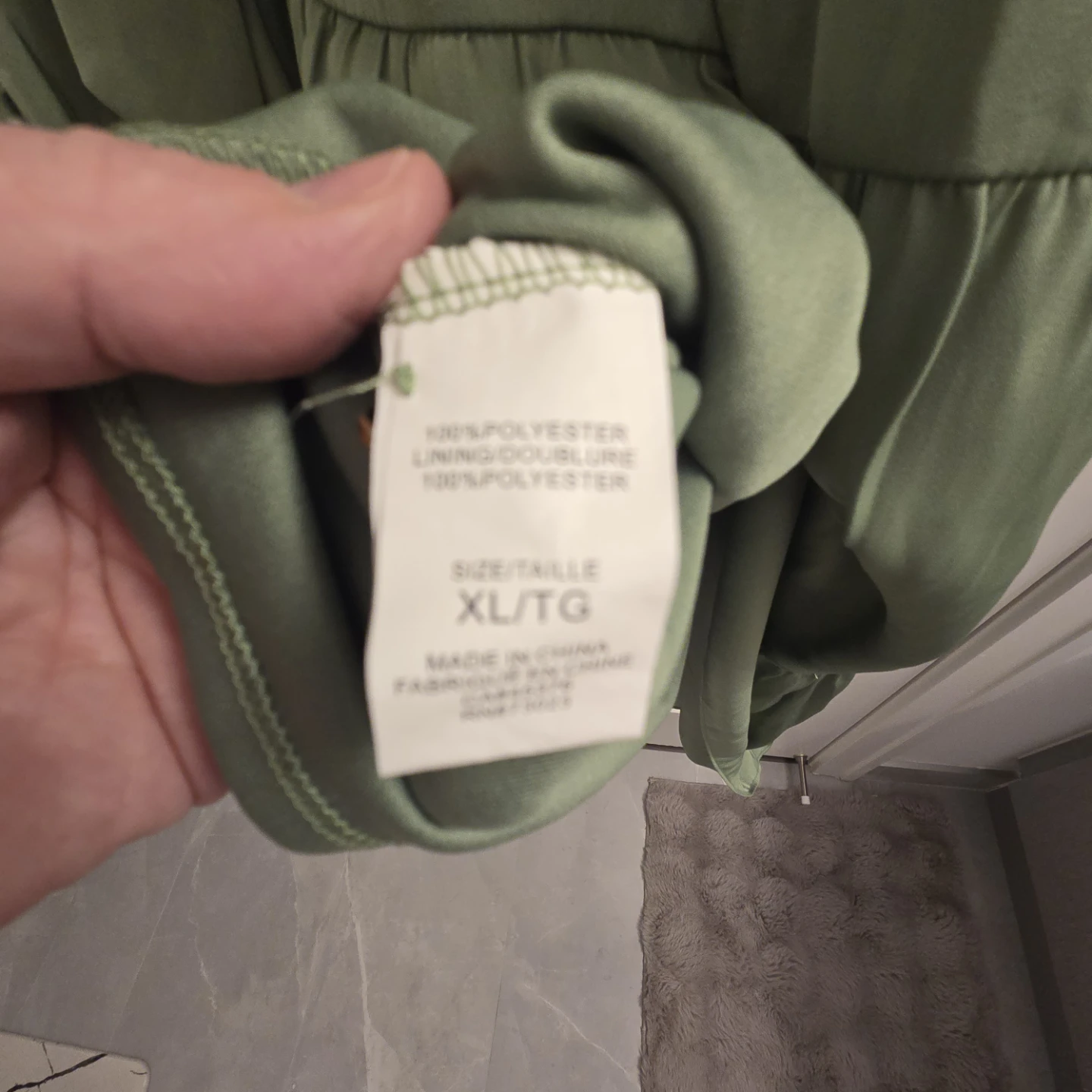 Brand new Never worn Suzy Shier Olive Green Tiered Midi Dress XL - photo 3