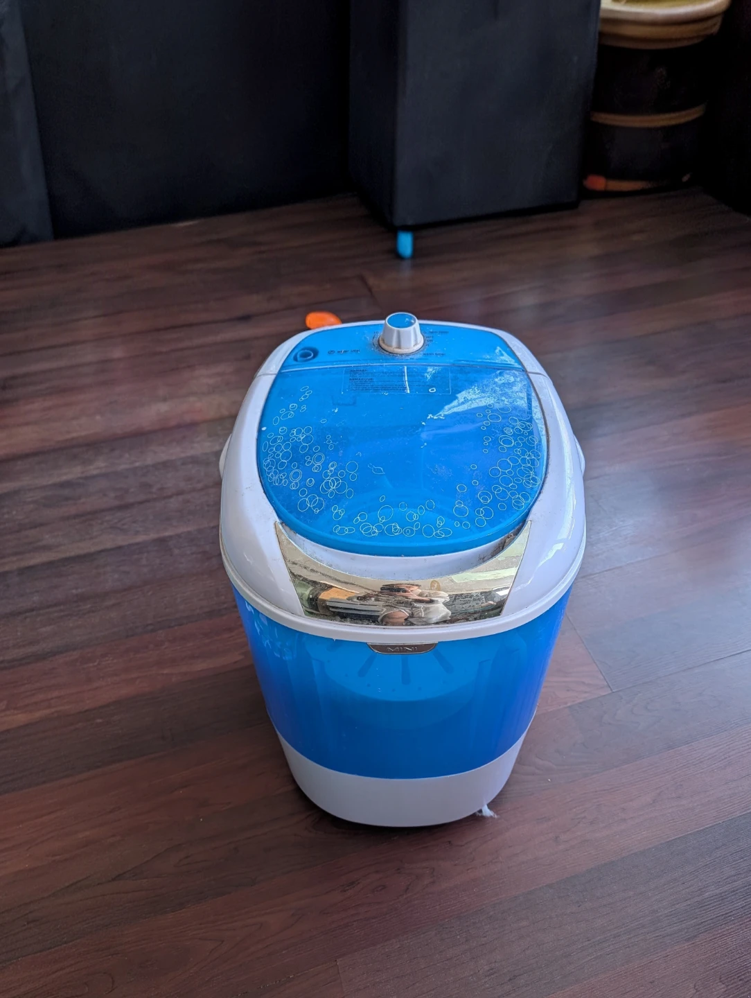 COSTWAY Portable Mini Washing Machine with Spin Dryer - Blue