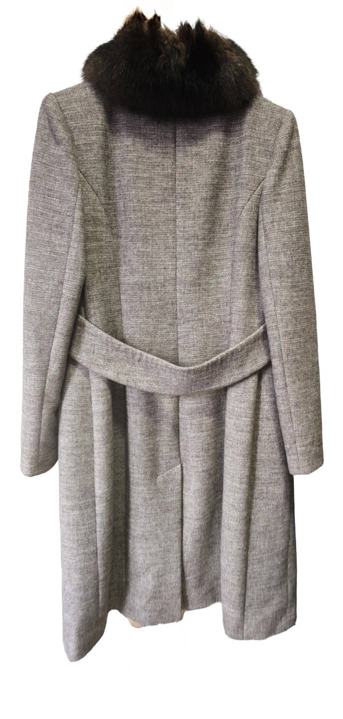 Women's Fur Trimmed Coat - photo 2