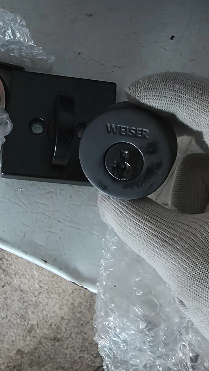 Weiser Matte Black Deadbolt Lock - photo 4