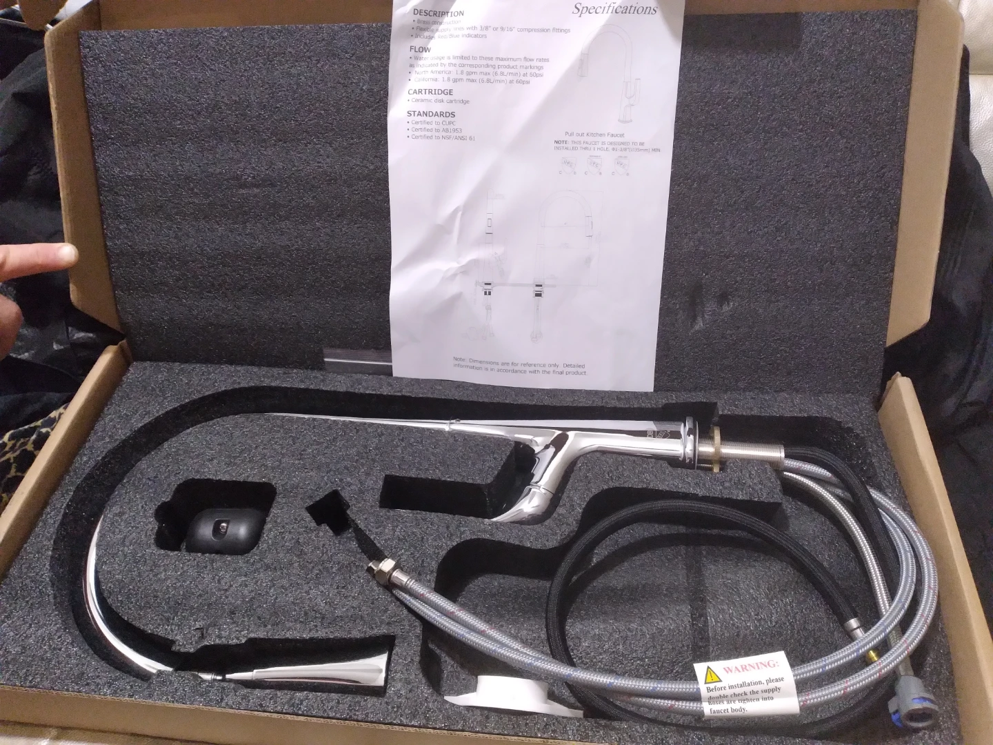 DZirebath Pull Out Kitchen Faucet