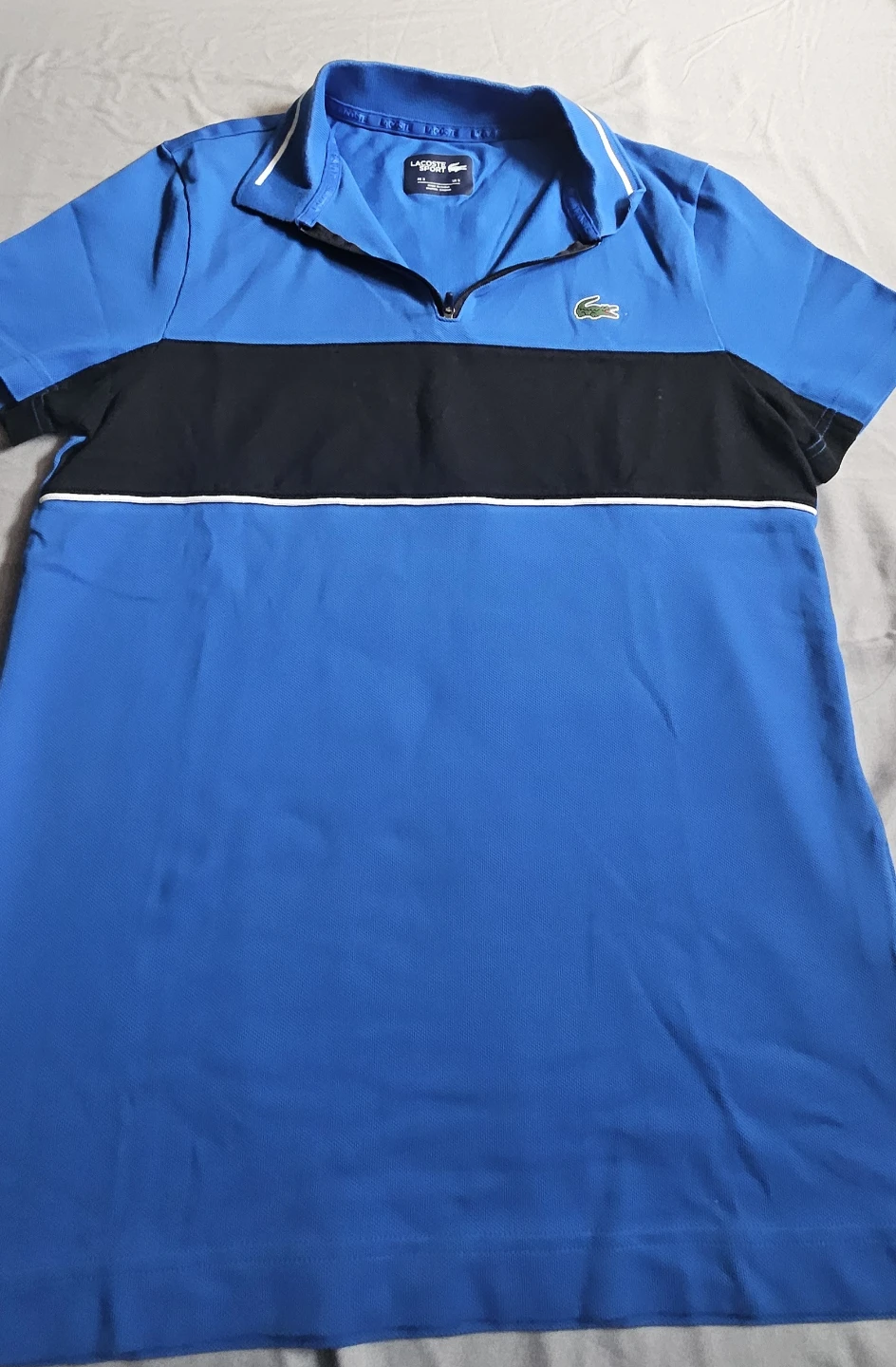 🧡Lacoste Sport Polo Shirt Blue/Black - Size US S - photo 2