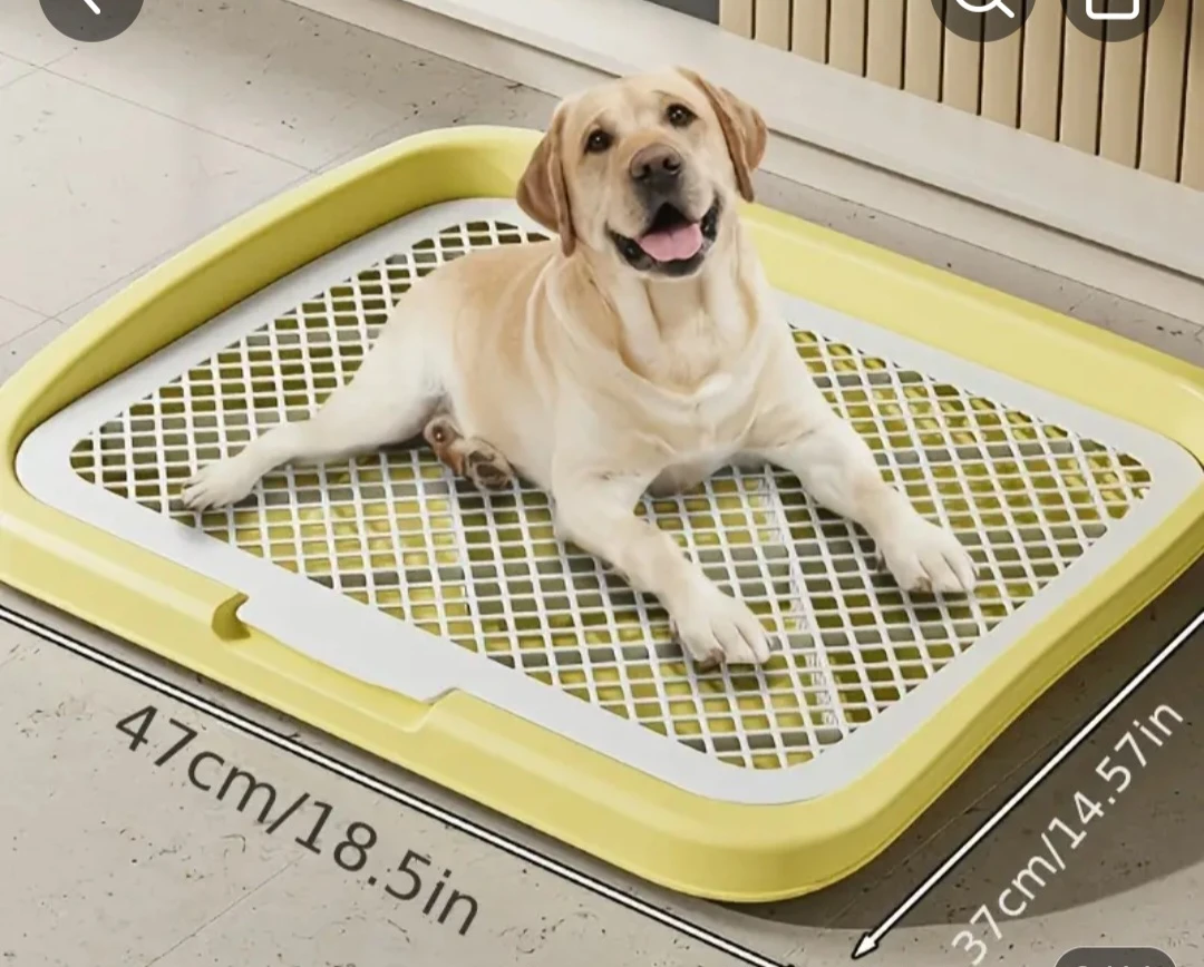 Yellow Dog Pet Training Potty Toilet Tray