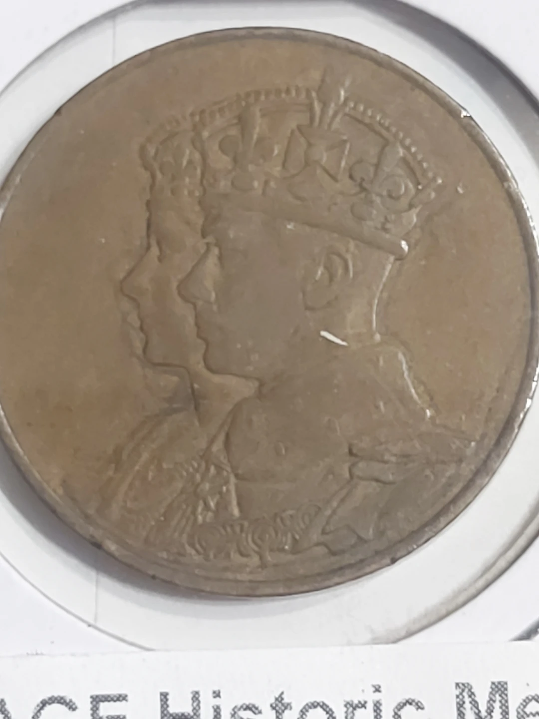 1939 Royal Visit George VI & Elizabeth Vintage Historic Medal - photo 2