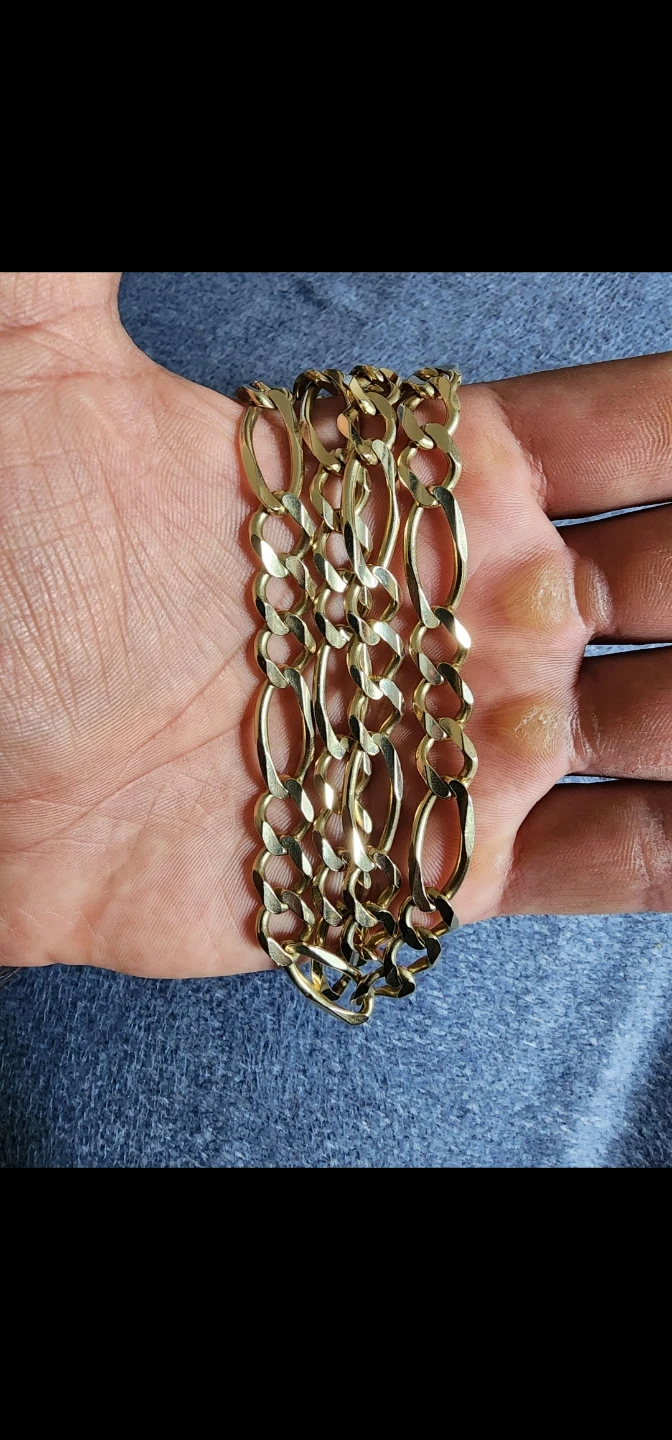 14k Italian Figaro Necklace - photo 4