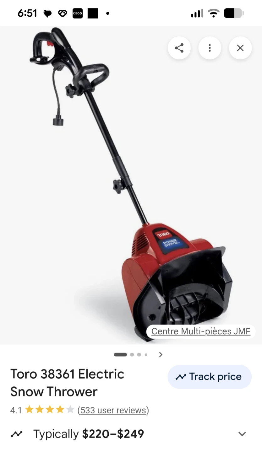 Toro 12" Power Shovel Electric Snow Shovel | 7.5 Amp - photo 2