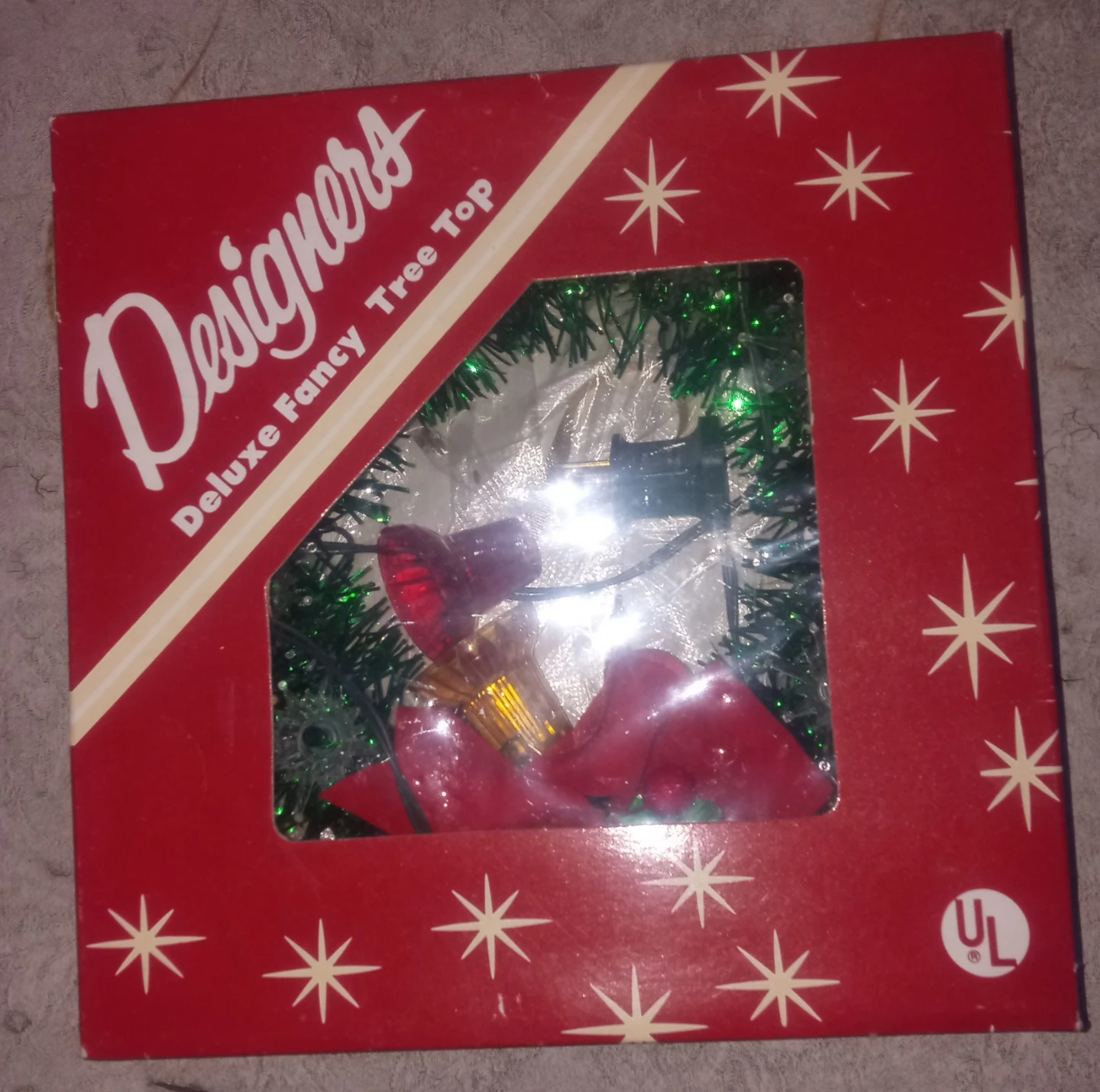 Designers Deluxe vintage Fancy Tree Top Christmas Light
