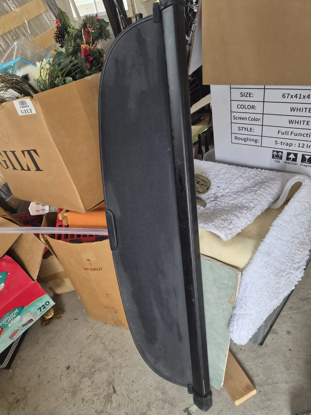 Car Trunk Cargo Cover Retractable