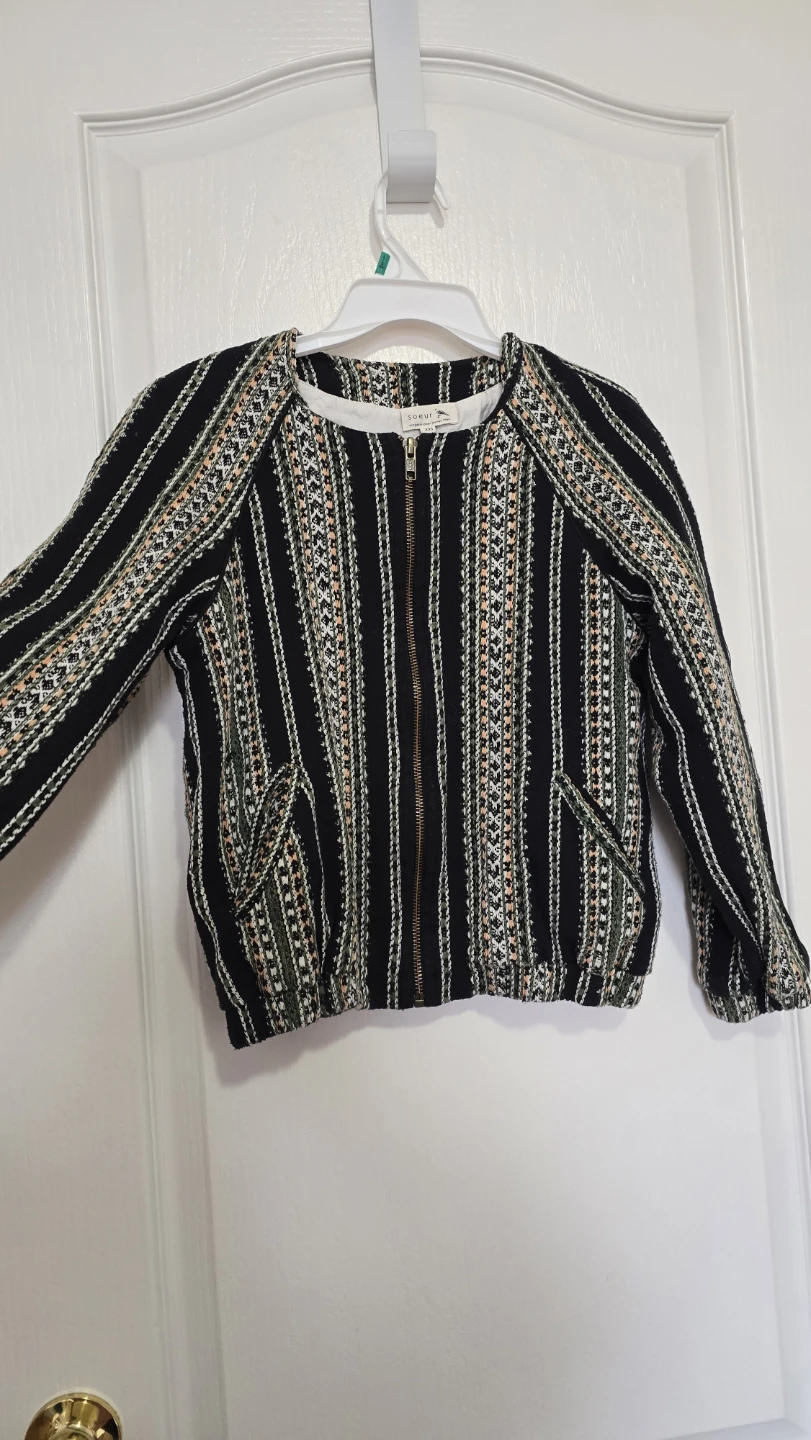 Soeur Embroidered Bomber Jacket 10Y - photo 2