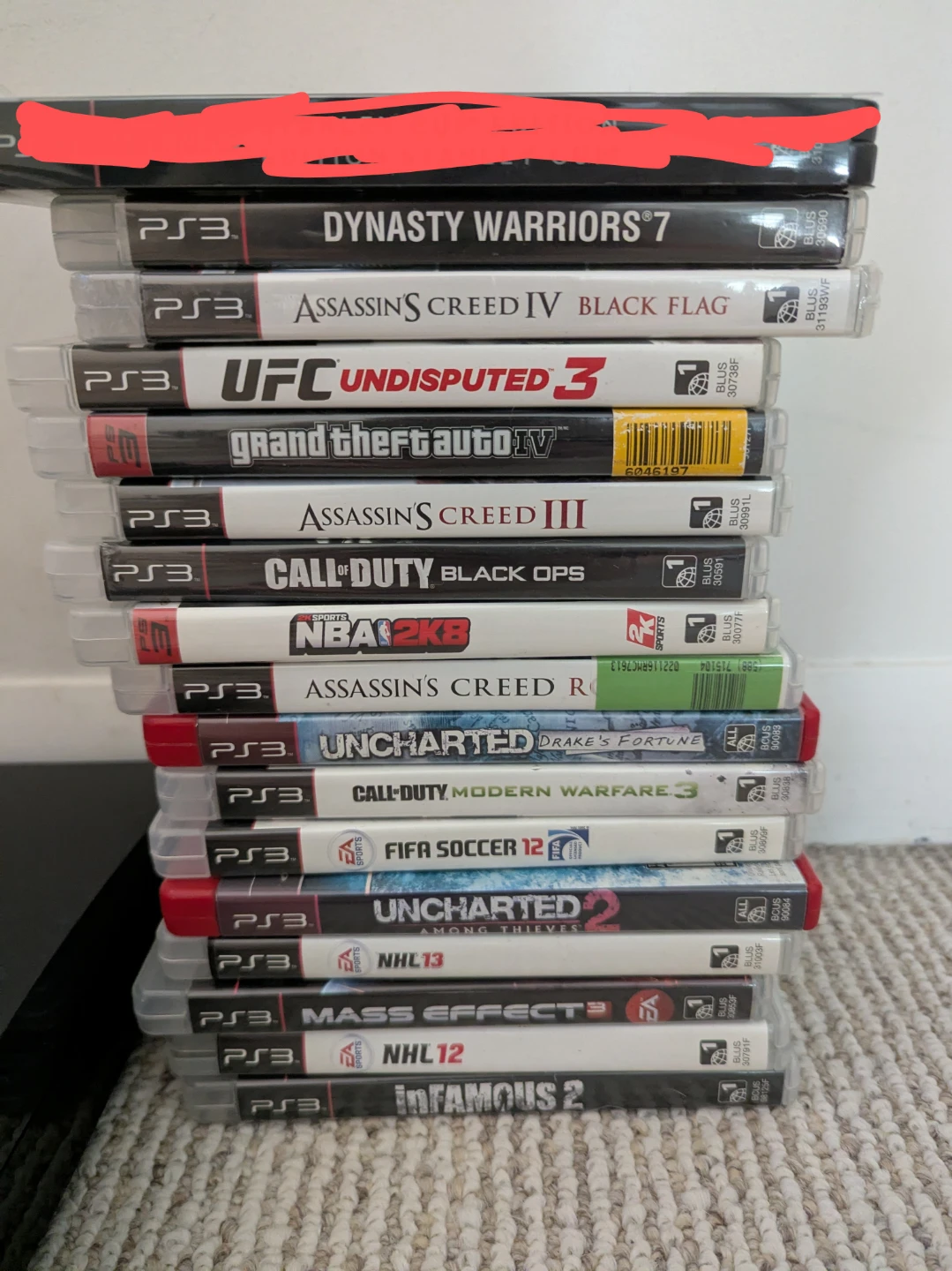 PlayStation 3 Console with 16 Games and 2 Controllers - photo 2