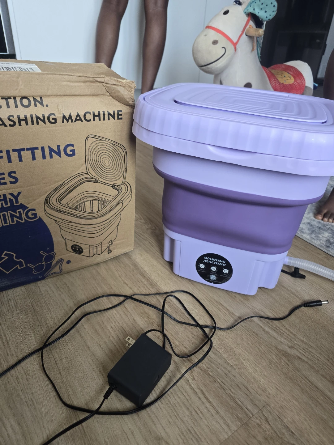 Compact Folding Washing Machine - Purple - photo 2