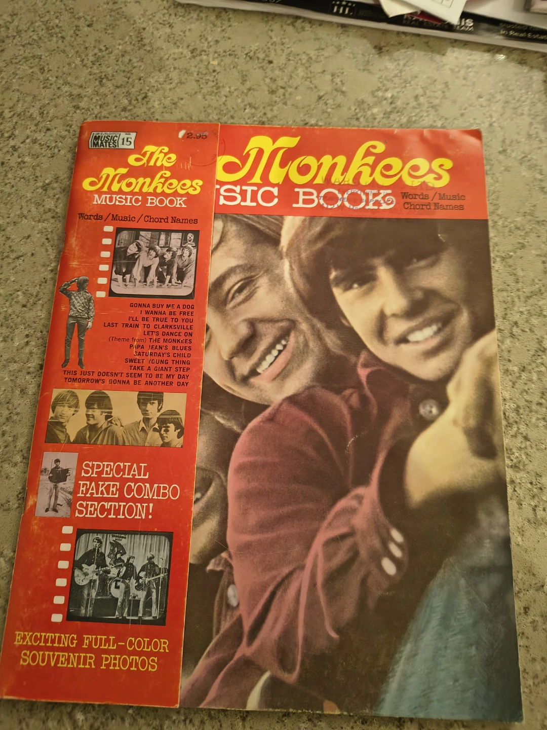 The Monkees Music Book Words/Music Chord Names