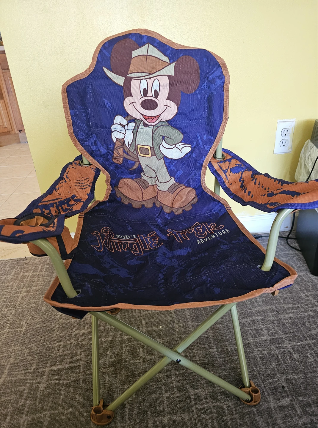 Vintage Mickey's Jungle Trek Adventure Child Camping Chair