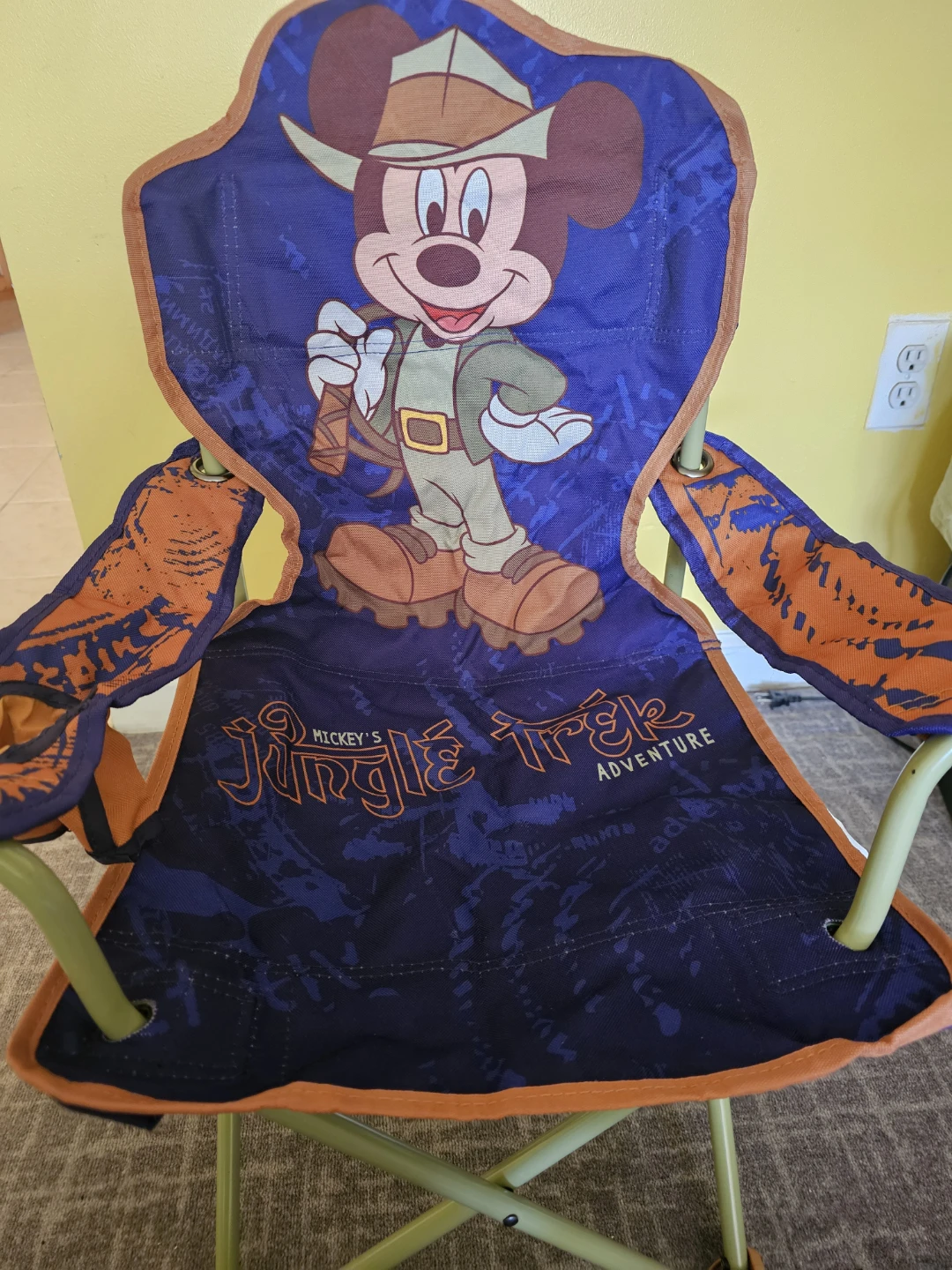 Vintage Mickey's Jungle Trek Adventure Child Camping Chair - photo 2