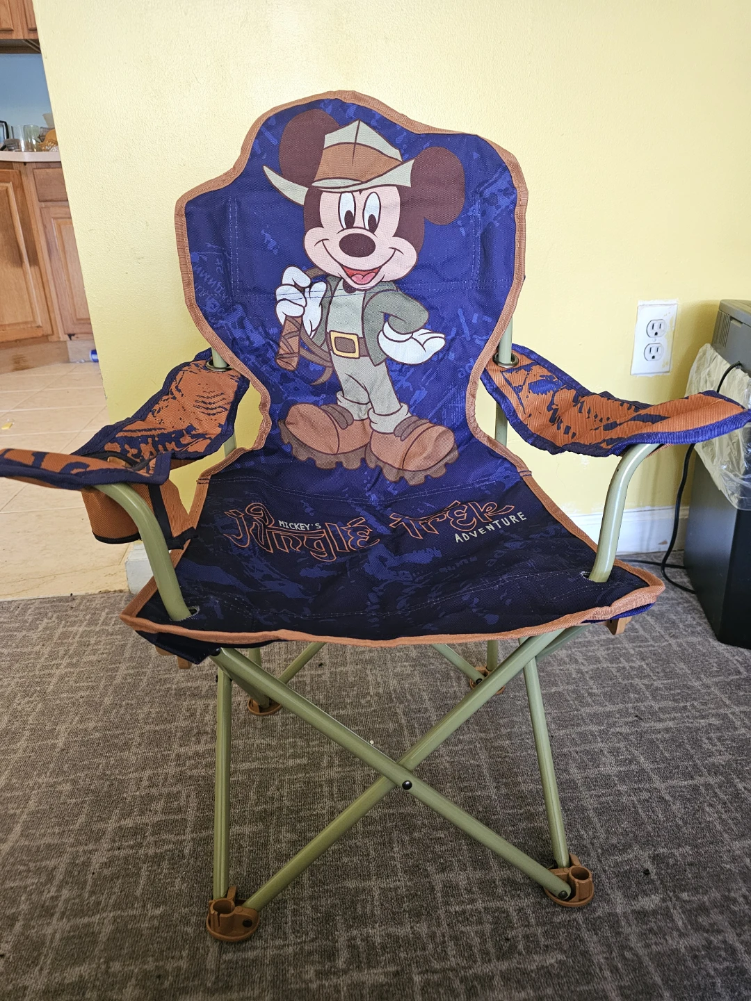 Vintage Mickey's Jungle Trek Adventure Child Camping Chair - photo 3
