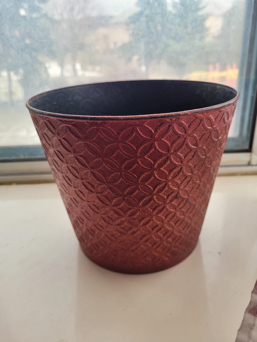Decorative Red Planter Pot