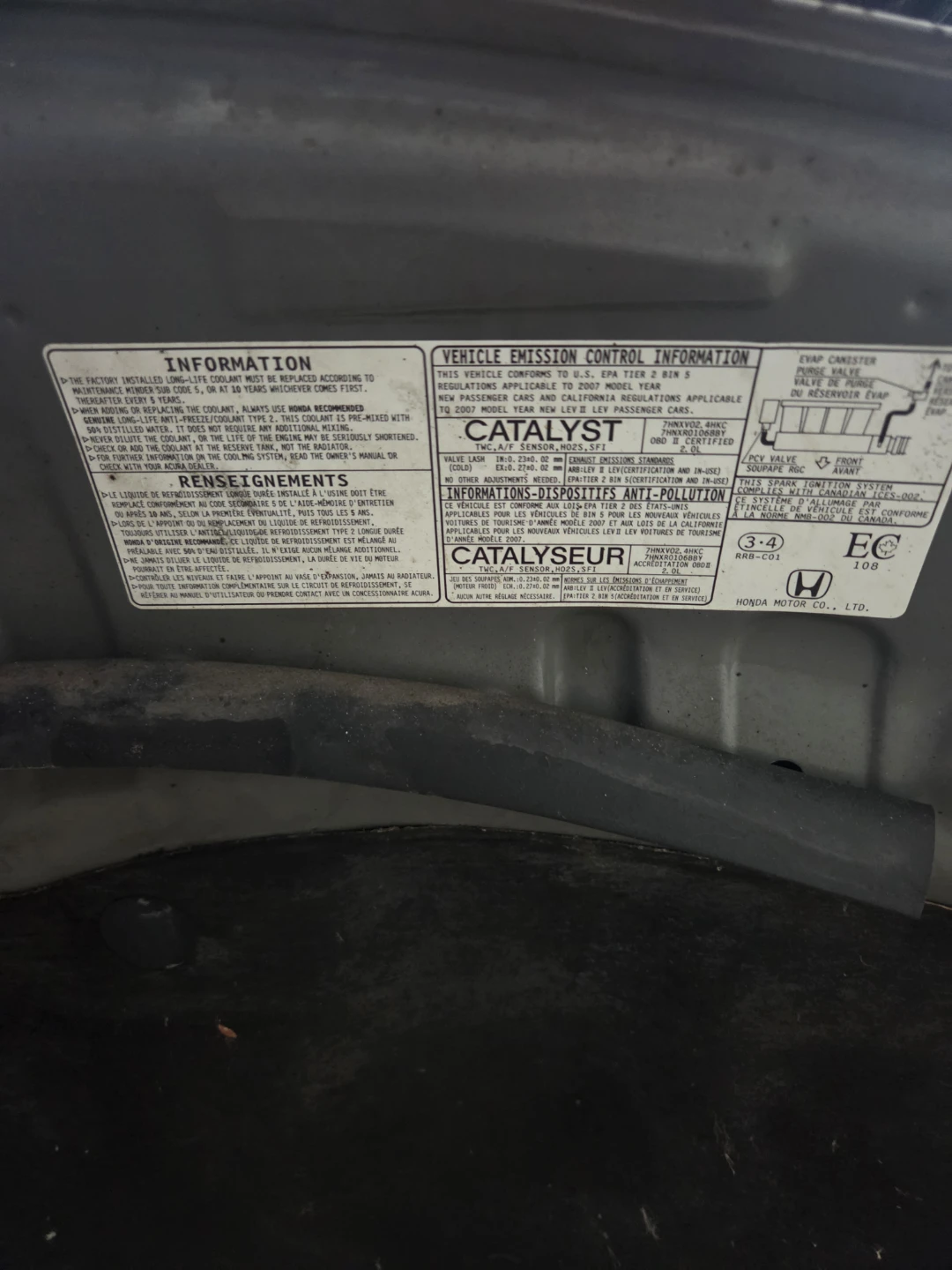 2006 - 2011 Honda civic Coupe Hood Silver - photo 3