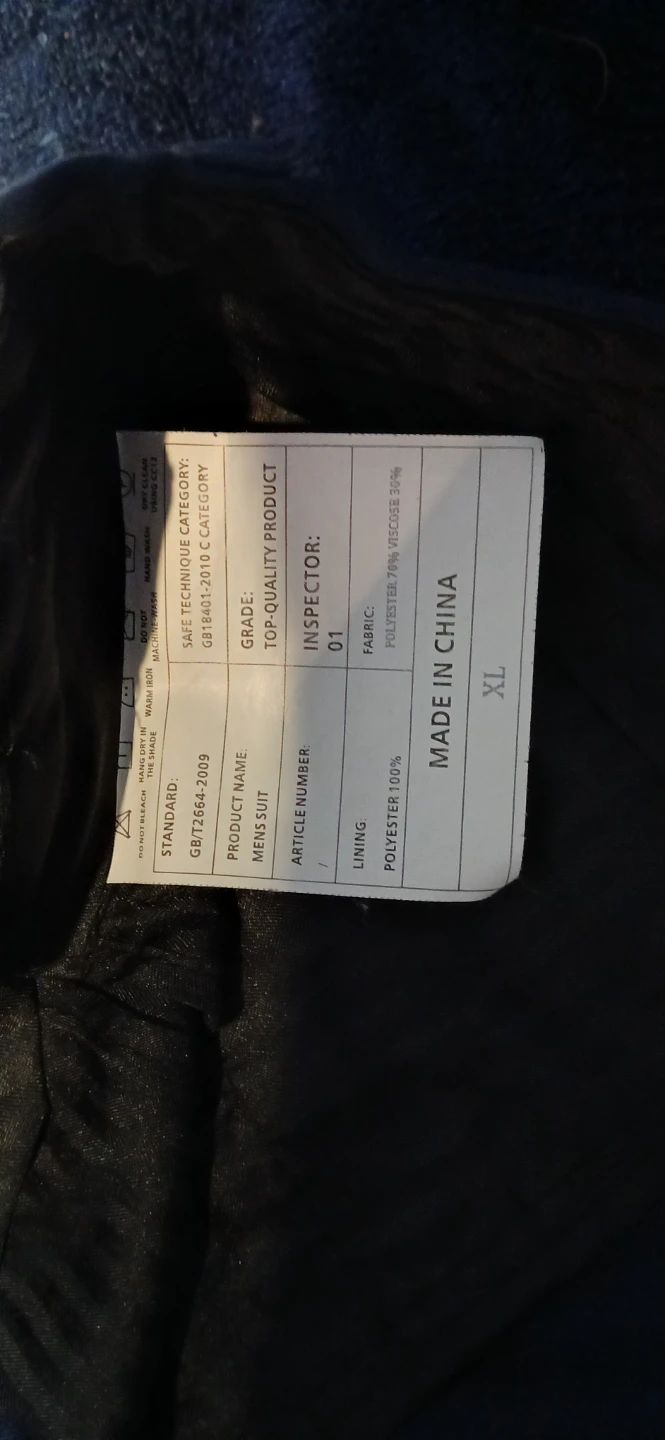 Men's Suit Pants XL Navy - photo 3