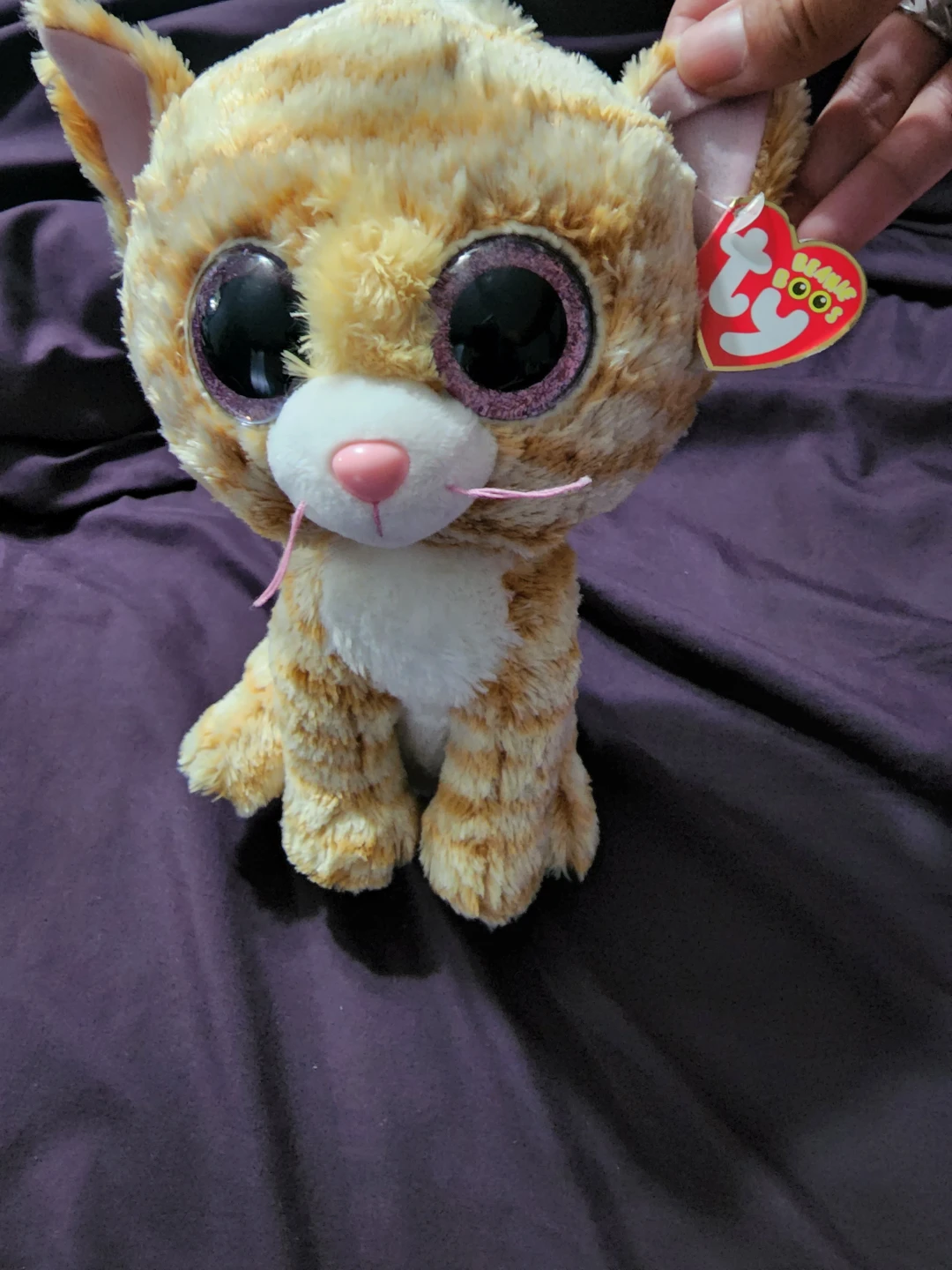 Beanie Boos Orange Tabby Cat Plush Toy