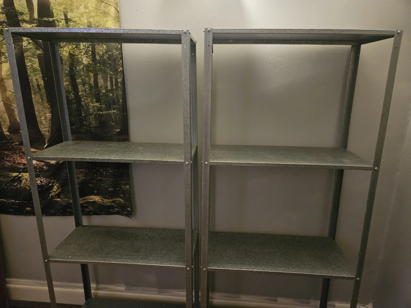 2 IKEA Metal Shelving Units - photo 2