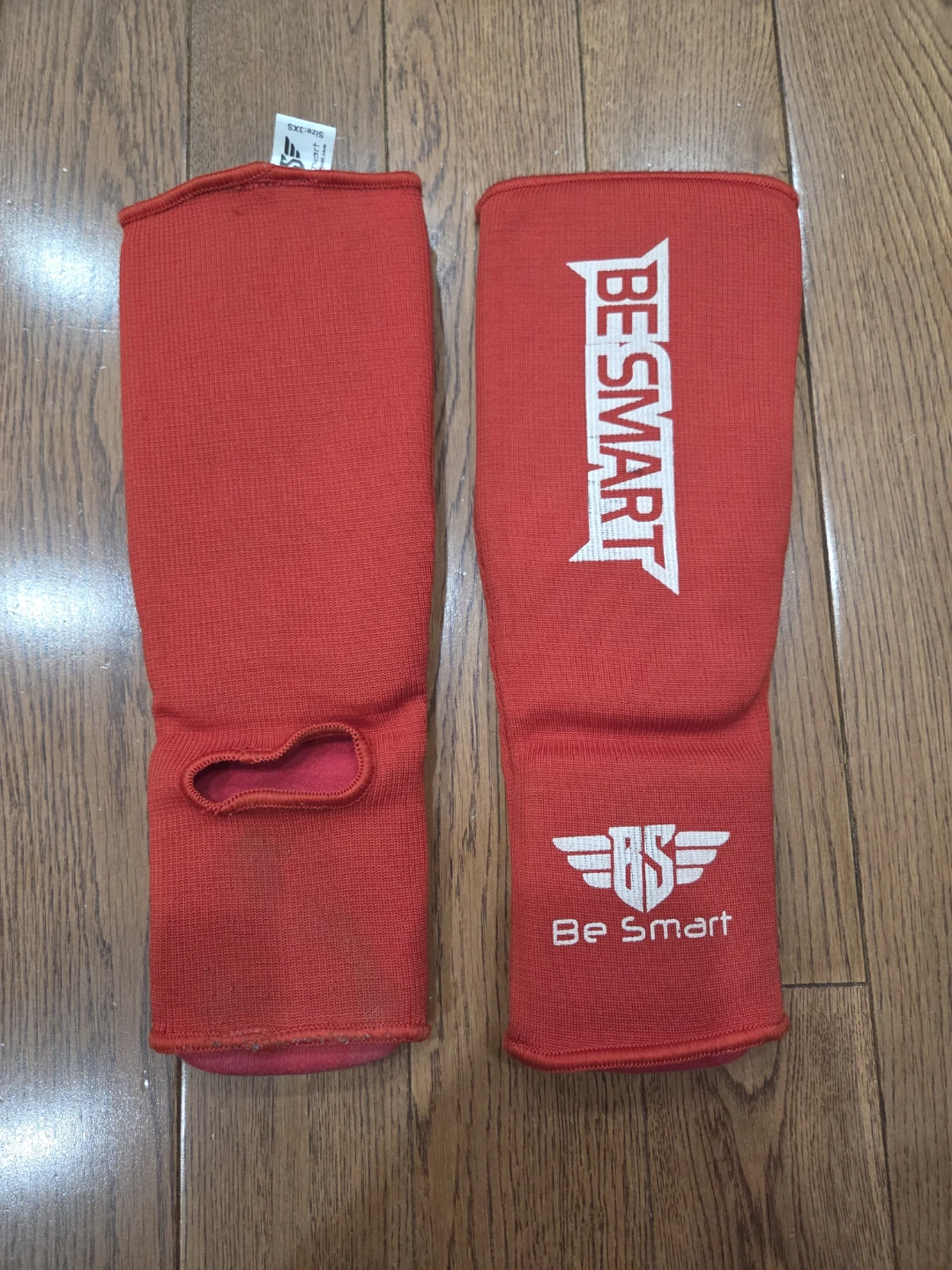 Be Smart Red Shin Guards