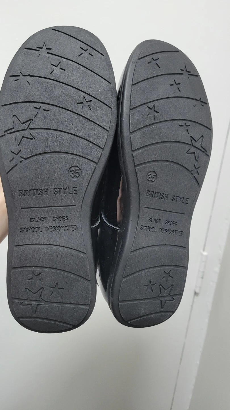Lepbear Black Patent Mary Jane School Shoes - photo 4